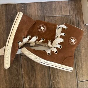 CONVERSE Chuck Taylor Beverly Lace Suede Leather Winter Shoes Women 9